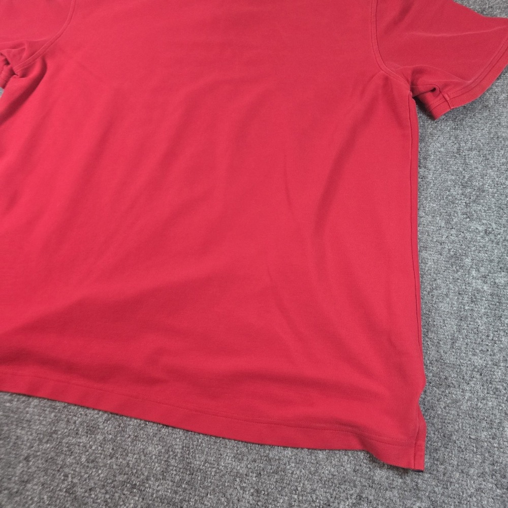 IZOD Polo Shirt Men's 2XL Red‎ Collared Short Sleeve Slim Fit Athletic Casual - Picture 12 of 12